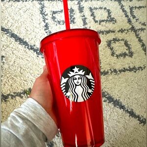 Starbucks red holiday cup